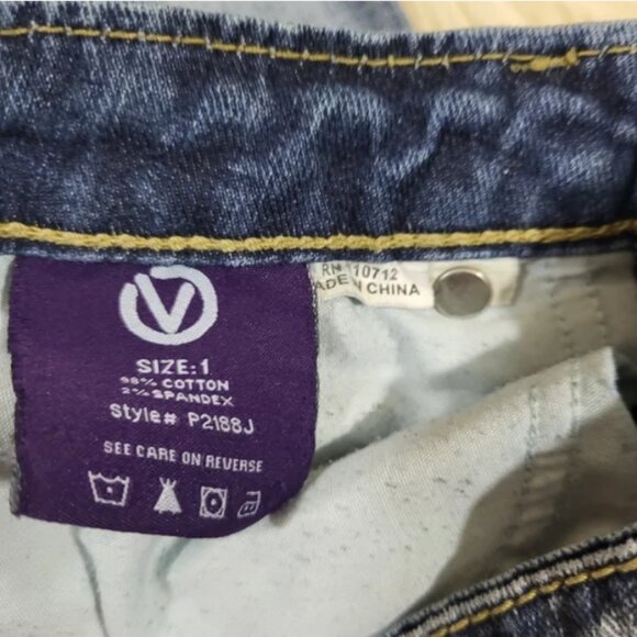 ❤️ Vigoss Low Rise Distressed Flare Jeans - Picture 3 of 5